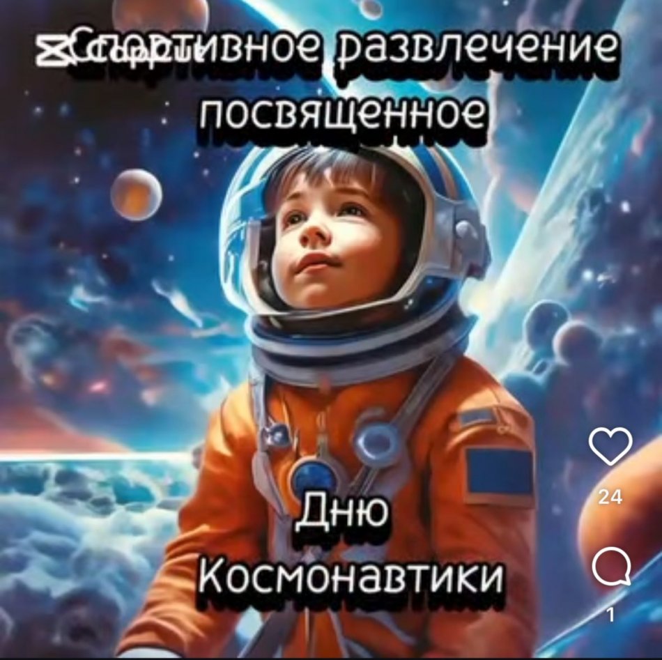 Спортивное развличение, посвященное дню космонавтики